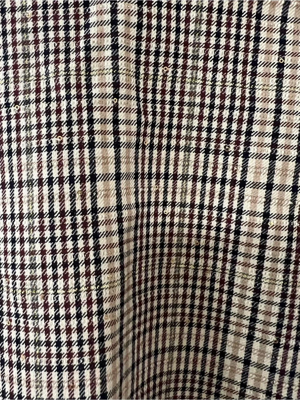 Zara Plaid Pinafore Mini Dress Size S Deep V Sleeveless Jumper Side Zip Tweed - Picture 5 of 9